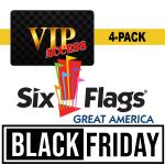 Six Flags Great America VIP Pass - 4 PACK