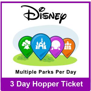 3 Day Hopper Ticket - Disney Florida