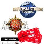 Universal Orlando 2 Day 2 Park Group Discount Tickets